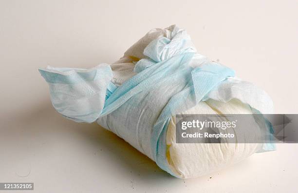 disposable dirty diaper - diapers stock pictures, royalty-free photos & images