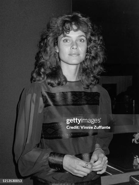 American model and actress Carol Alt, shortly before her wedding to New York Rangers defenseman Ron Greschner, circa 1983.