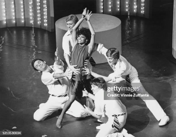 American actress and dancer Debbie Allen performs at a charity benefit for the National Committee for the Prevention of Child Abuse in New York City,...