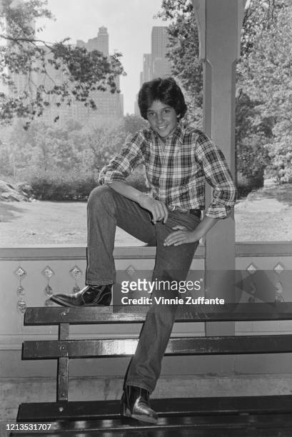 American actor Ralph Macchio in Central Park, New York City, circa 1985.