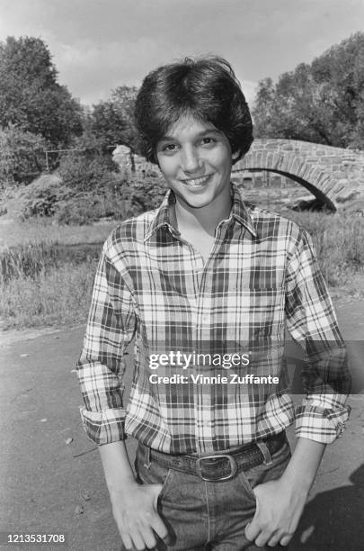 American actor Ralph Macchio in Central Park, New York City, circa 1985.