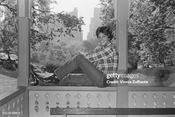 American actor Ralph Macchio in Central Park, New York City, circa 1985.