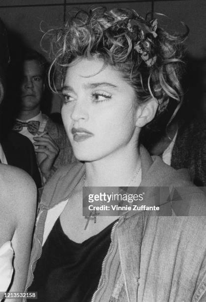American singer and actress Madonna, 1985.