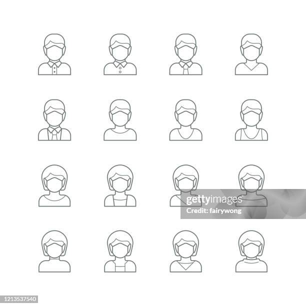 face mask,  medical mask icon - surgeon stock illustrations