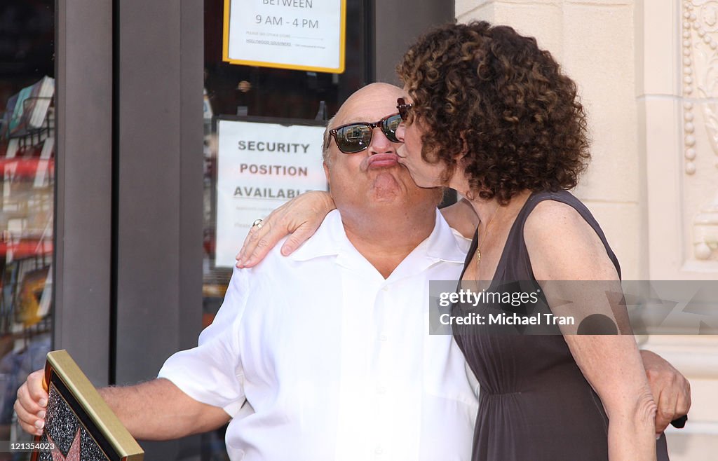 Danny DeVito Honored On The Hollywood Walk Of Fame