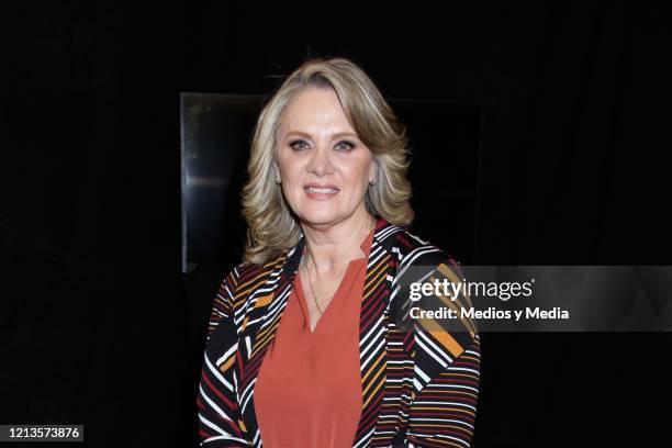 Erika Buenfil poses for a photo during a photocall at Televisa San Angel on March 12, 2020 in Mexico City, Mexico.