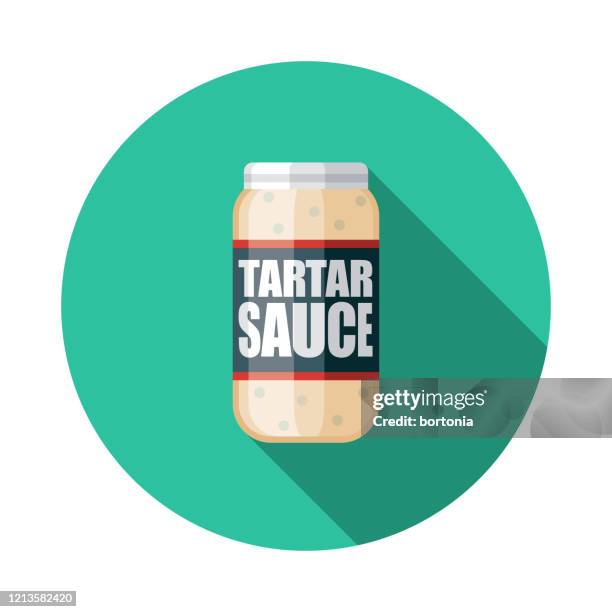 tartar sauce condiment icon - caper stock illustrations