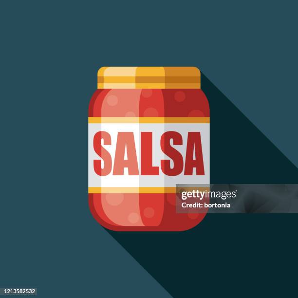 stockillustraties, clipart, cartoons en iconen met pictogram salsa condiment - tomato salsa