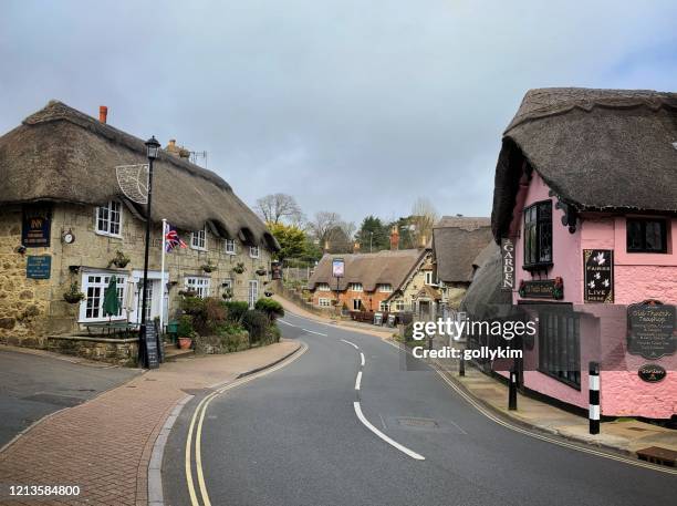 shanklin old village, isle of wight - isle of wight village stock pictures, royalty-free photos & images