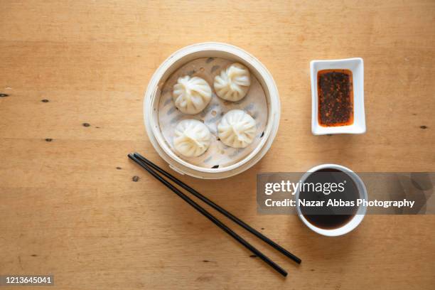 steamed bao. - dumpling stock pictures, royalty-free photos & images