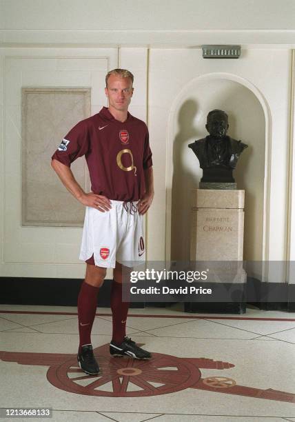 Dennis Bergkamp of Arsenal during the Arsenal 1st team photocall at Arsenal Stadium, Highbury London on August 4th, 2005 in London, England.