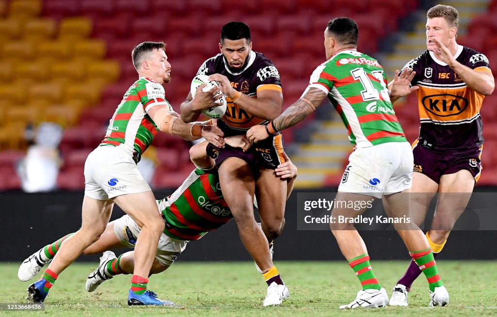 NRL Rd 2 - Broncos v Rabbitohs