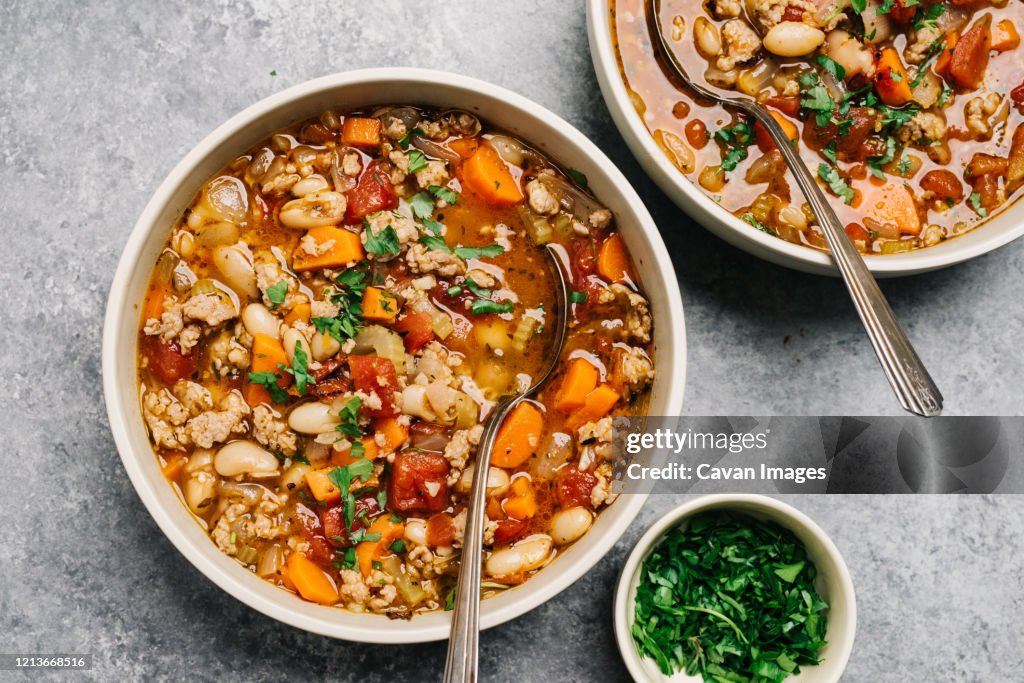 Italian sausage and white bean soup