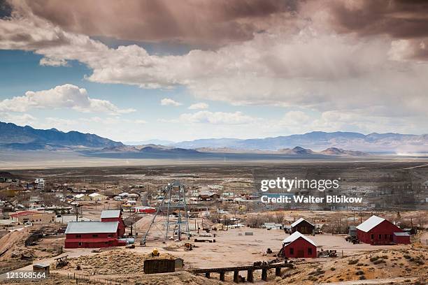 tonopah historic mining park - tonopah nevada stock pictures, royalty-free photos & images