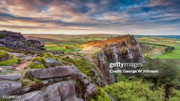 the roaches - derbyshire foto e immagini stock