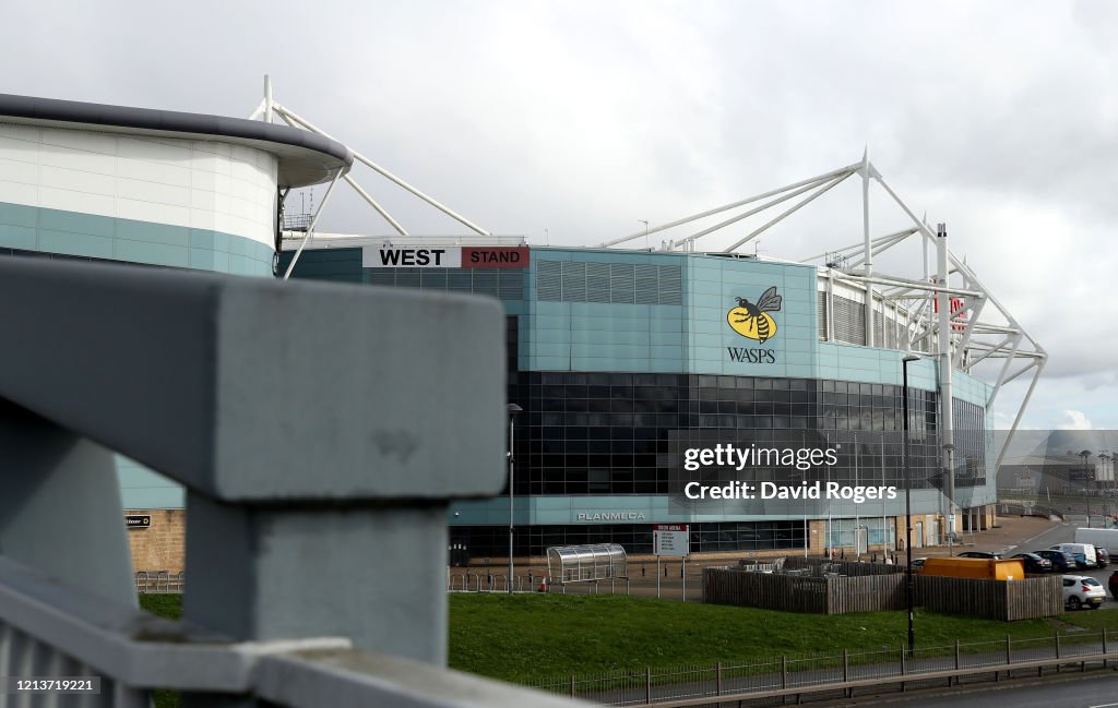 General Views of Sport Venues after events postponed due to Covid-19