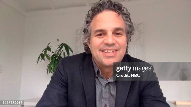 Episode 1259E -- Pictured in this screengrab: Actor Mark Ruffalo during an interview on May 8, 2020 --