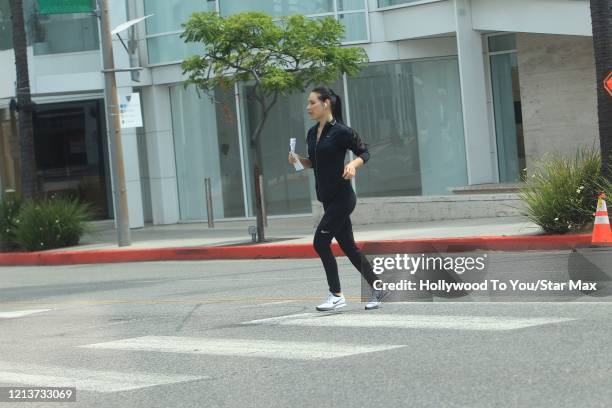 Martha Higareda is seen on May 18, 2020 in Los Angeles, CA.