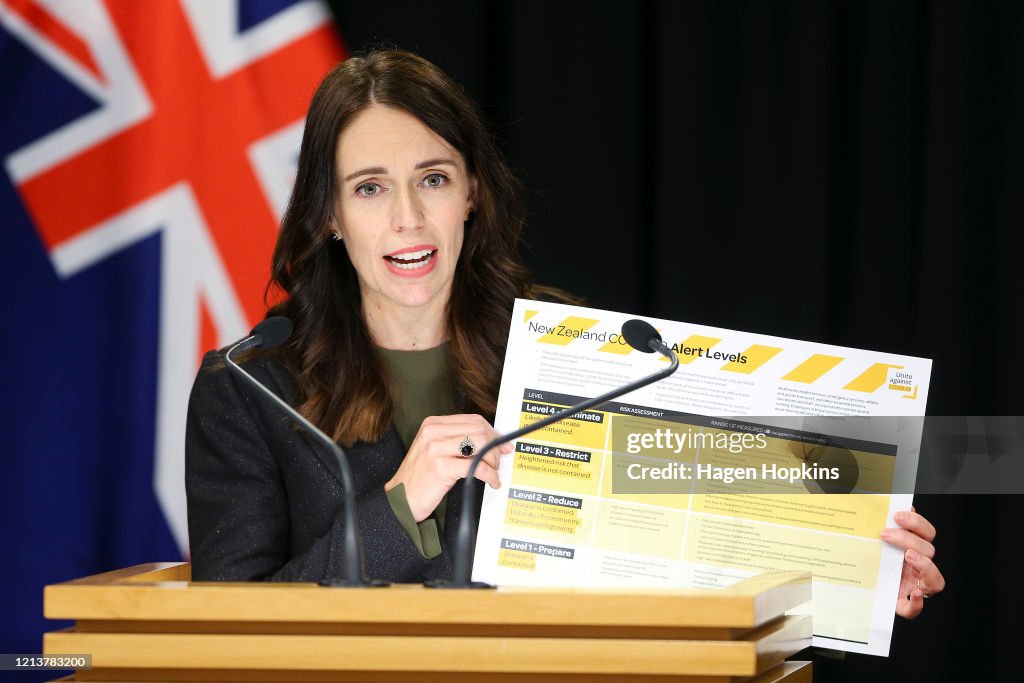 Prime Minister Jacinda Ardern Gives Update On Coronavirus Measures