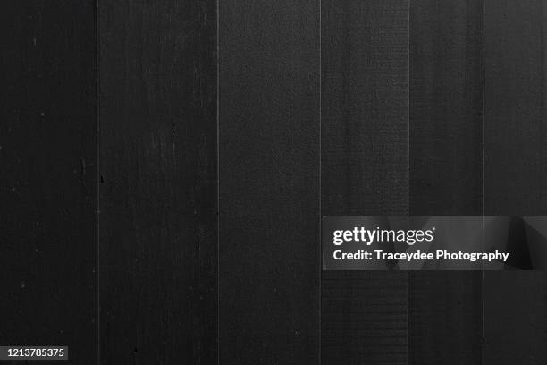 black wood paneling - wood material architectural wall stock pictures, royalty-free photos & images