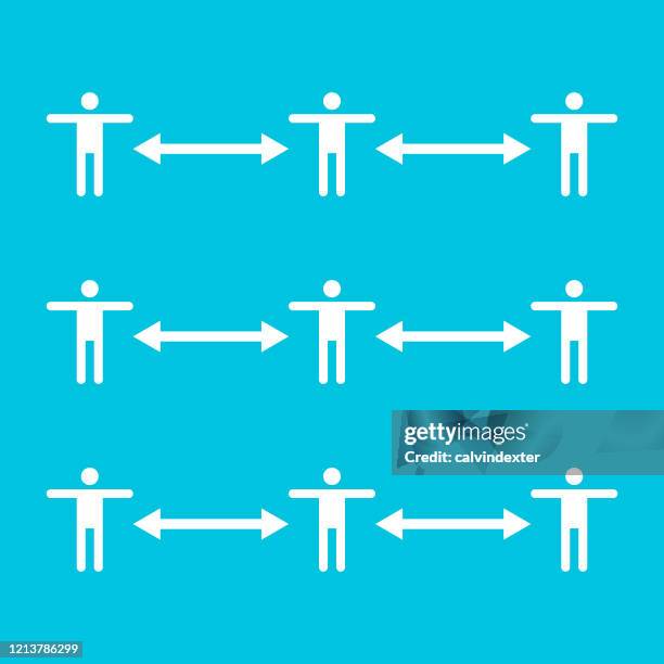 social distancing - avoid sick stock illustrations