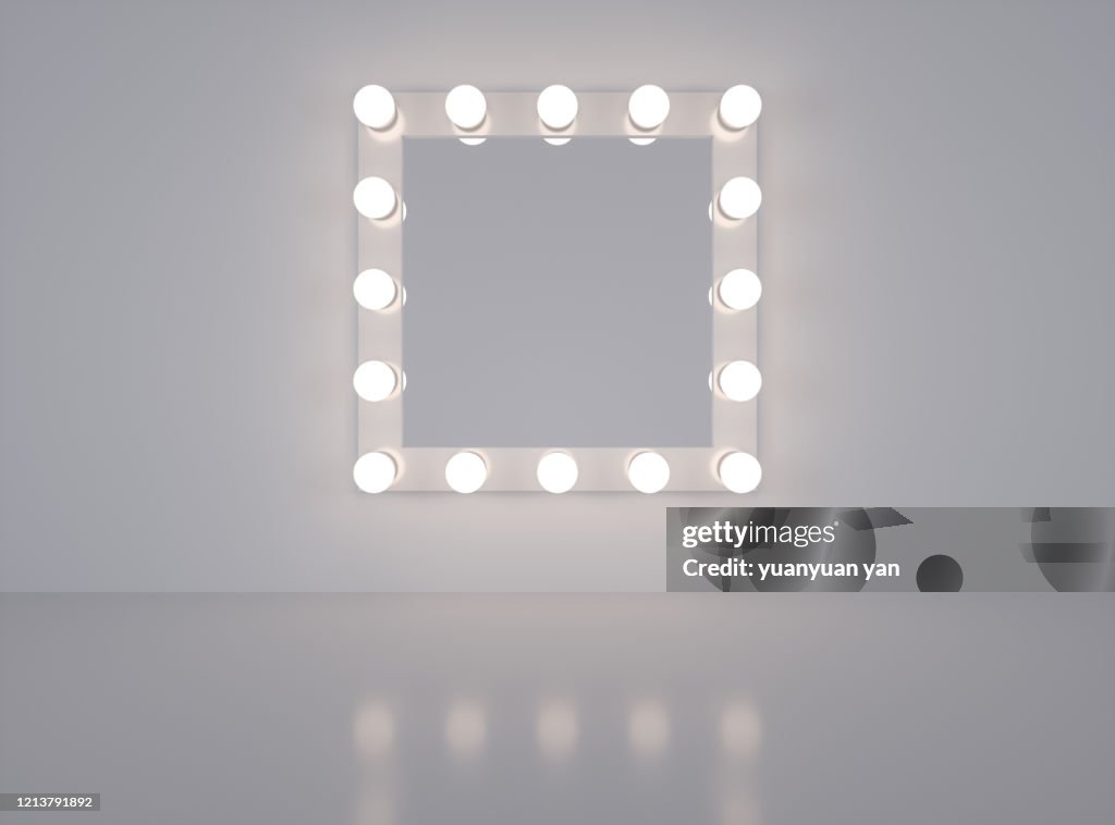 3D rendering make-up mirror