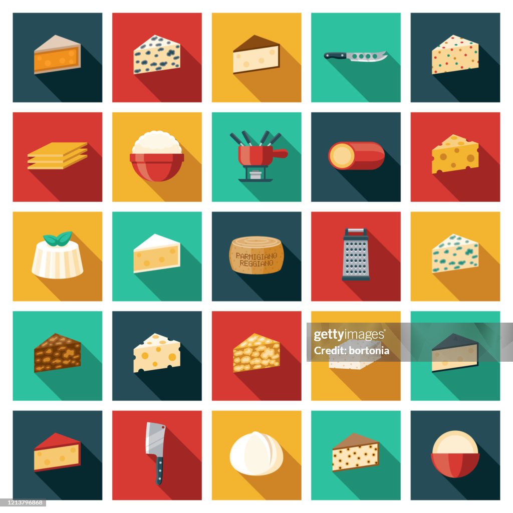 Cheese Icon Set