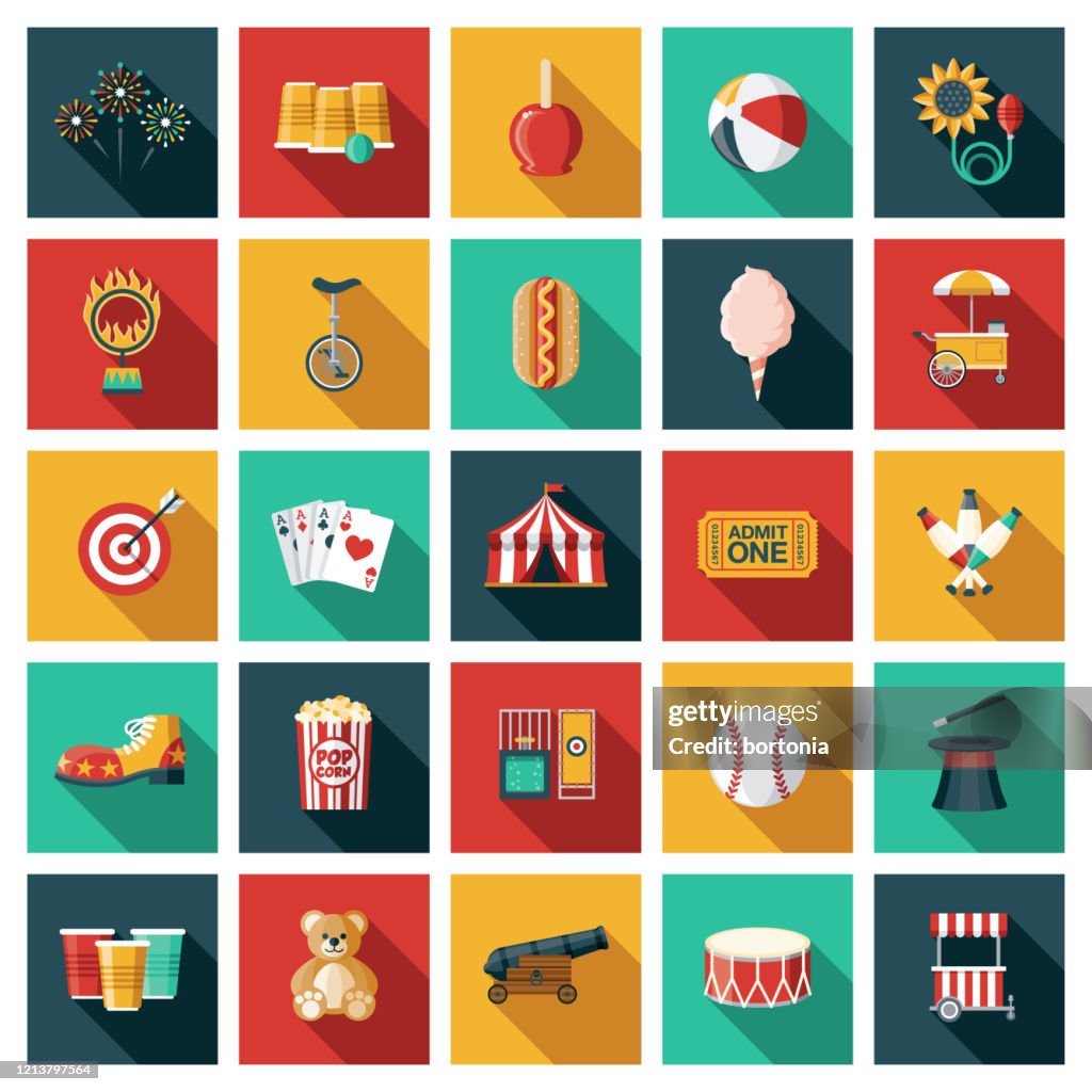 Travelling Circus Icon Set