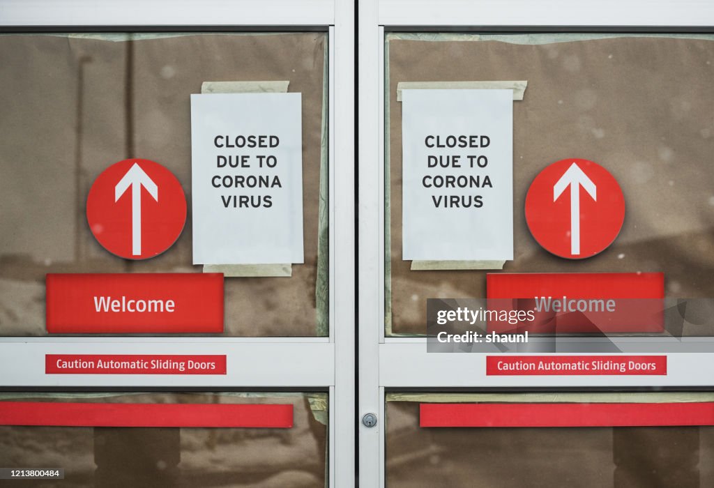 Store Closed Due to Coronavirus