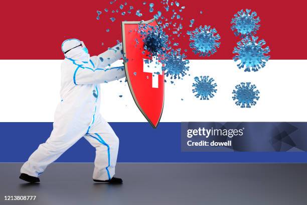 hygienic shield protecting from coronavirus,3d render - immune system shield stock pictures, royalty-free photos & images