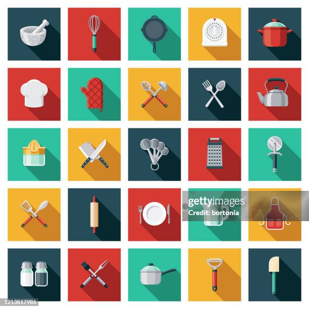 Set Di Icone Utensili Da Cucina, Foto stock