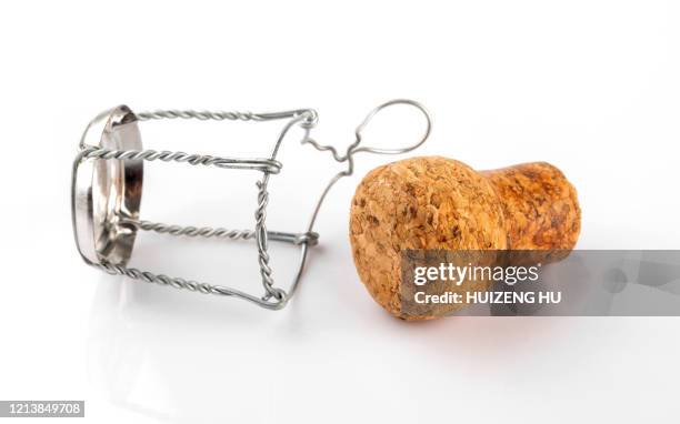champagne cork - sektkorken stock-fotos und bilder