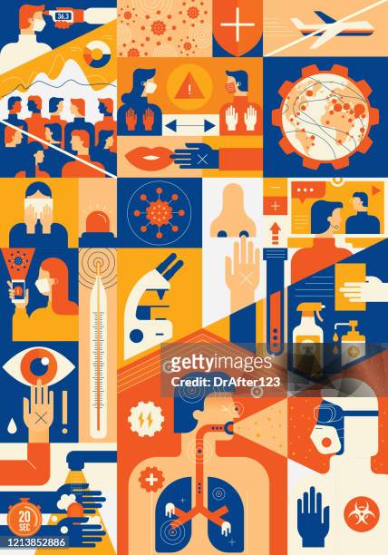 ilustrações, clipart, desenhos animados e ícones de informações básicas sobre coronavírus - luva de borracha