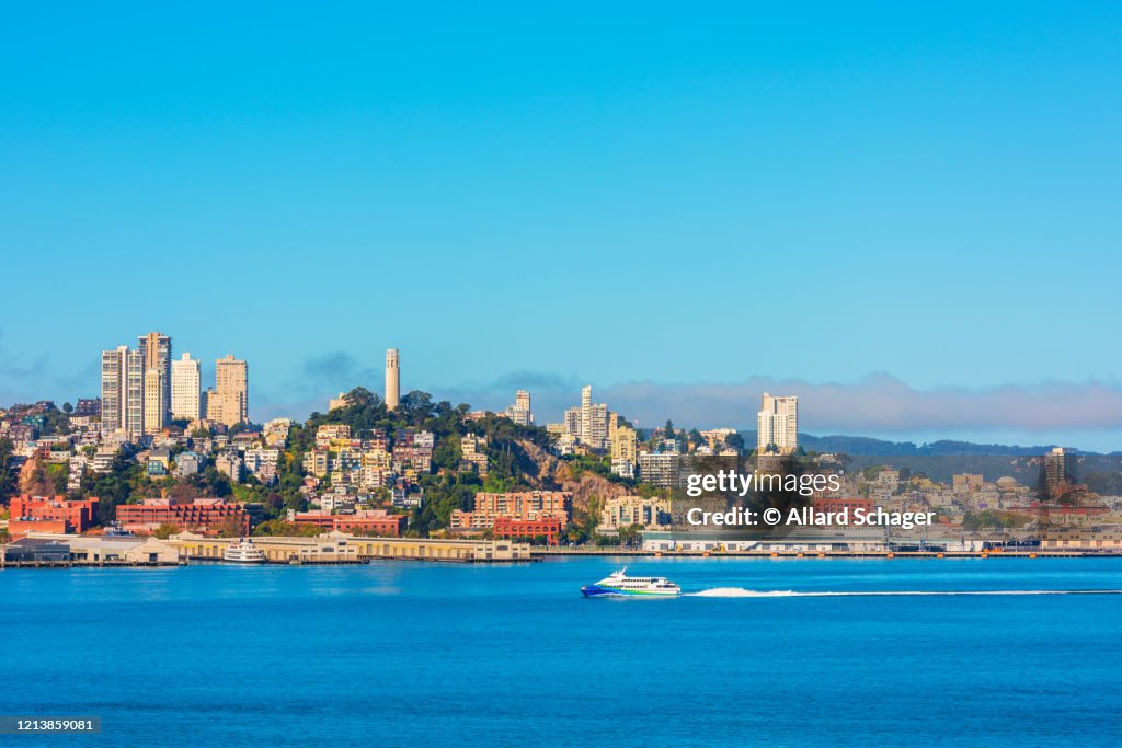 Ferry in San Francisco Bay USA