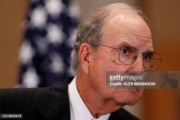 Special Envoy for Middle East Peace former Sen. George Mitchell is seen during a news conference in Jerusalem, on September 15, 2010. Mitchell said...