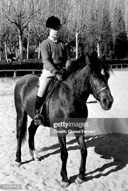 Cayetano, Count of Salvatierra, son of the Duchess Cayetana of Alba, in the 'Club de Campo' Madrid, Spain.