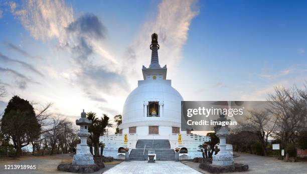 peace pagoda - kumamoto prefecture stock pictures, royalty-free photos & images