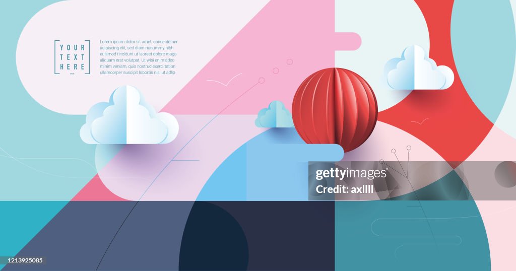 Abstract landscape background