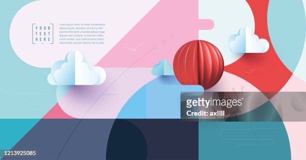 abstract landscape background - abstract stock illustrations
