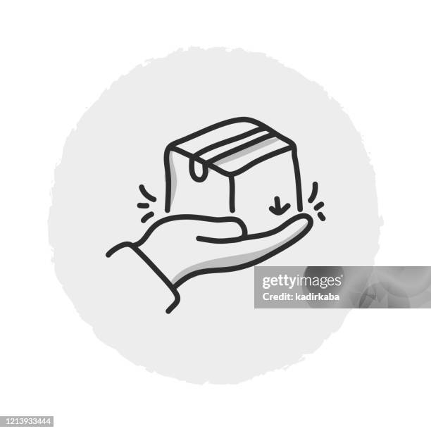 cargo protection line icon - product warning label stock illustrations