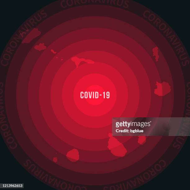 stockillustraties, clipart, cartoons en iconen met kaapverdië kaart met de verspreiding van covid-19. coronavirus uitbraak - praia