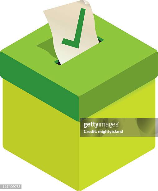 green wahlurne - ballot box stock-grafiken, -clipart, -cartoons und -symbole