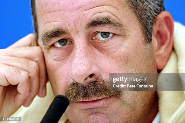 Sam Torrance during the Senior British Open practice day at the Royal Portrush Golf Club. July 21, 2004