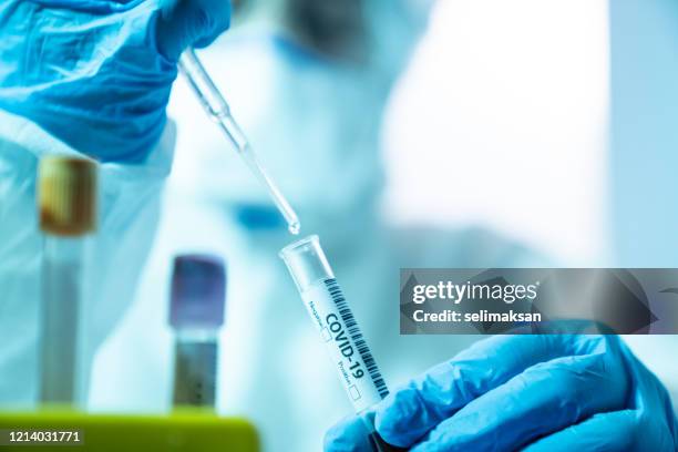 scientist woman working in the cdc laboratory for covid-19 - covid 19 testing stock pictures, royalty-free photos & images