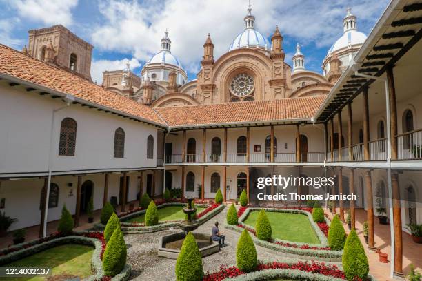 new cathedral, cuenca, ecuador - cuenca ecuador stock pictures, royalty-free photos & images