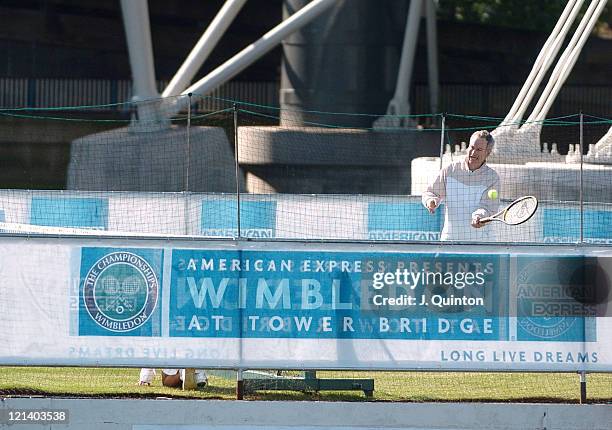 John McEnroe during Wimbledon on Water -Photocall at The River Thames in London, Great Britain.