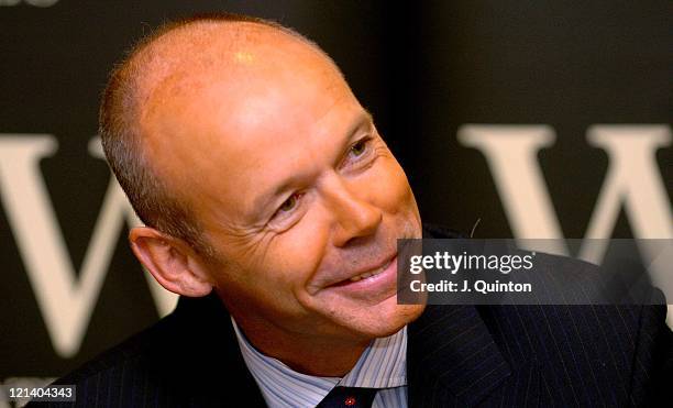 Clive Woodward during Sir Clive Woodward Signs Copies of His Autobiography "Winning" at Waterstones in London, Great Britain.