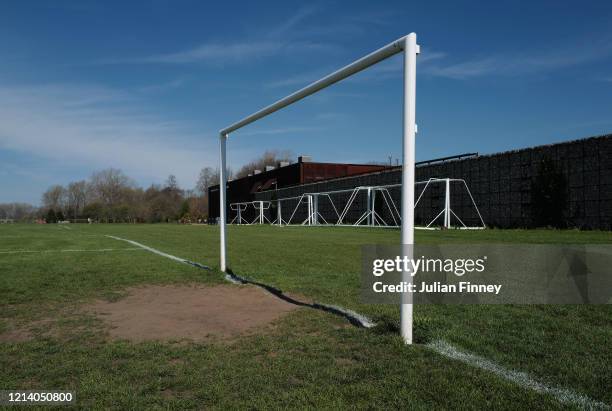 View of Hackney Marshes without Sunday League football on March 22, 2020 in London, England. Coronavirus pandemic has spread to at least 188...