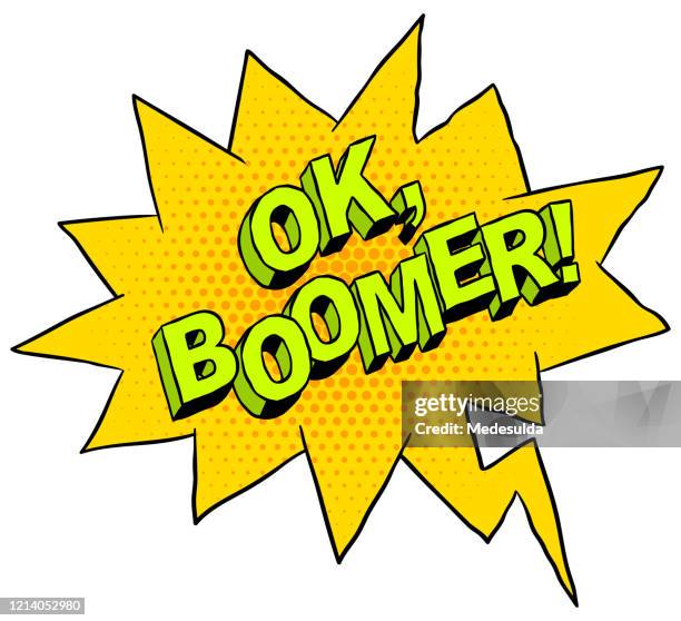 ok boomer - generation x stock illustrations