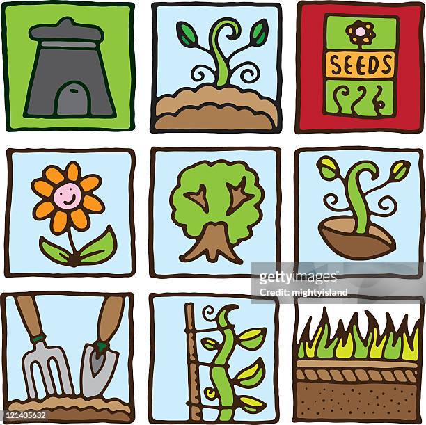 gardening and growth - compost 幅插畫檔、美工圖案、卡通及圖標